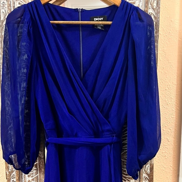 DKNY DARK BLUE DRESS. SIZE 6. USED. - Picture 1 of 9
